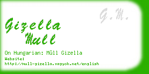 gizella mull business card